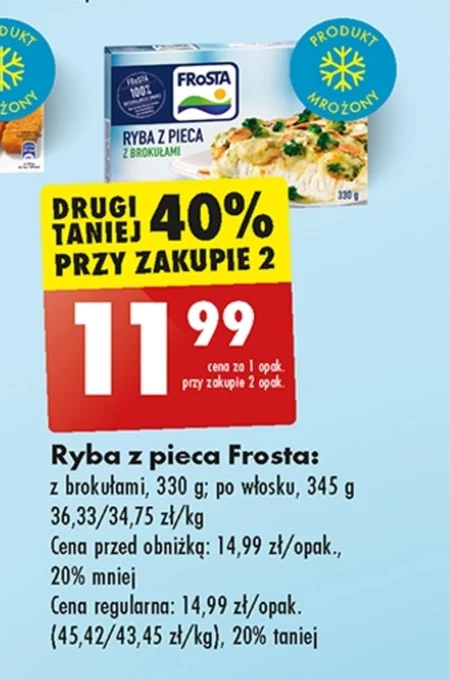 FRoSTA Ryba z pieca z brokułami 330 g