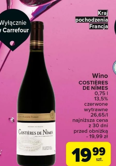 Wino wytrawne Carrefour