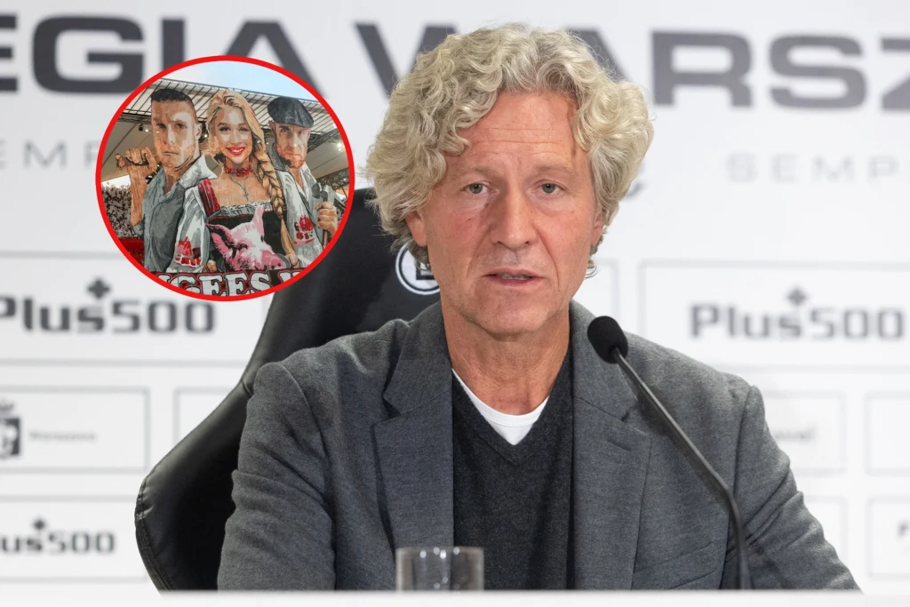 Dariusz Mioduski i oprawa kibiców Legii Warszawa Dariusz Mioduski i oprawa kibiców Legii Warszawa