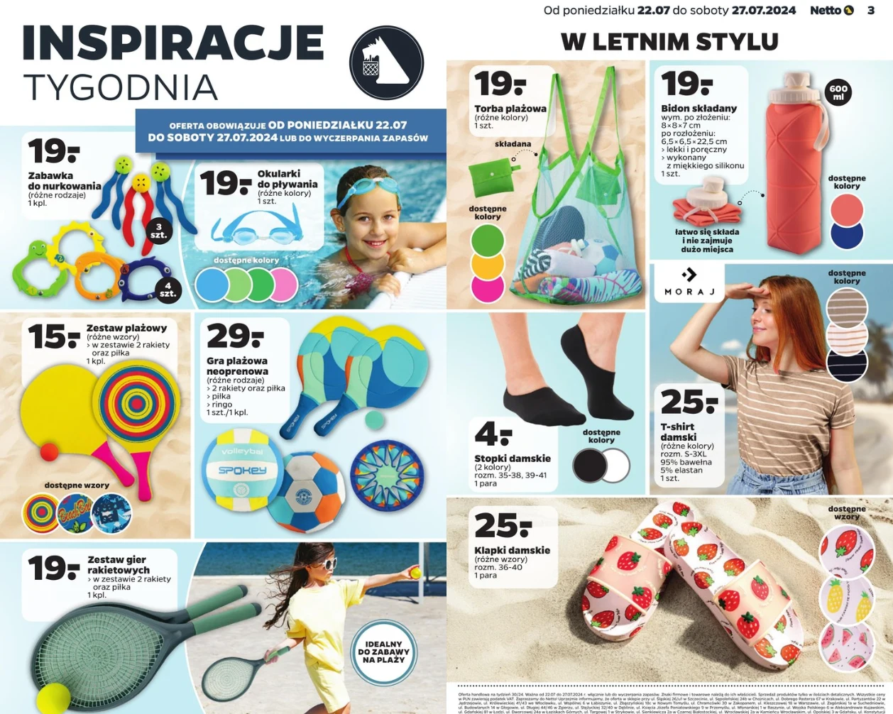 Wakacyjne akcesoria na plaże w Netto! 
