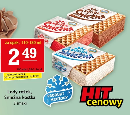 Koral Kostka Śnieżna Lody o smaku śmietankowym 180 ml