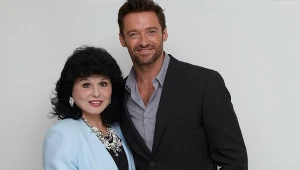 Yola Czaderska-Hayek i Hugh Jackman