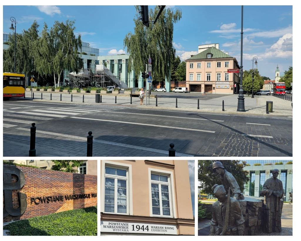 Pomnik Powstania Warszawskiego ku czci bohaterów, został odsłonięty 1 sierpnia 1989 r.