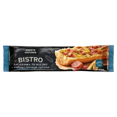 Proste Historie Bistro Zapiekanka po wiejsku z kiełbasą i ogórkiem 210 g - 0