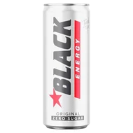 Black Energy Zero Sugar Gazowany napój energetyzujący bez cukru 250 ml