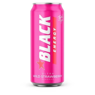 Black Energy Ultra Wild Strawberry Gazowany napój energetyzujący 500 ml - 0