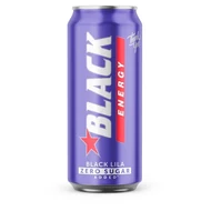 Black Energy Zero Sugar Black Lila Gazowany napój energetyzujący 500 ml