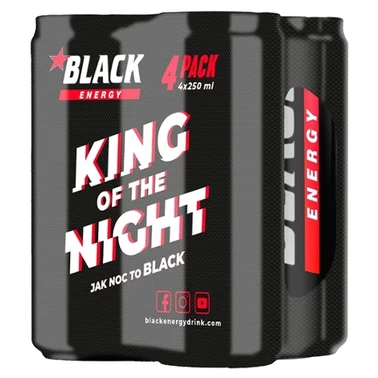 Black Energy Original Gazowany napój energetyzujący 4 x 250 ml - 0