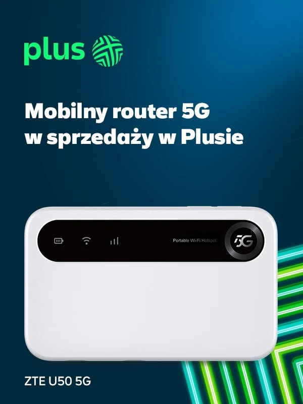 Mobilny router 5G w sprzedaży w Plusie Mobilny router 5G w sprzedaży w Plusie