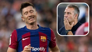 Robert Lewandowski oraz Hansi Flick