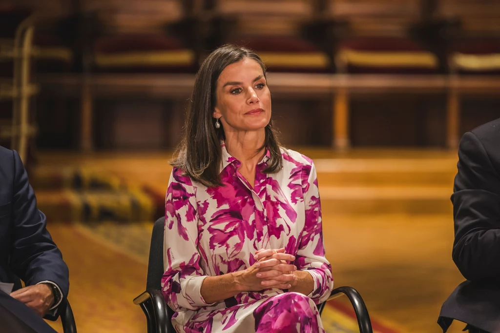 Królowa Letizia zachwyciła w klasycznej sukience 