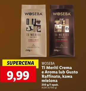 Woseba Ti Meriti Un Caffè Gusto Raffinato Kawa palona mielona 250 g niska cena