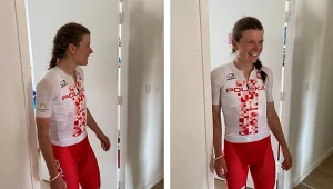 Kolarka szosowa Marta Lach okazała się być bardzo emocjonalną rozmówczynią, nie wstydząc się wiary i łez