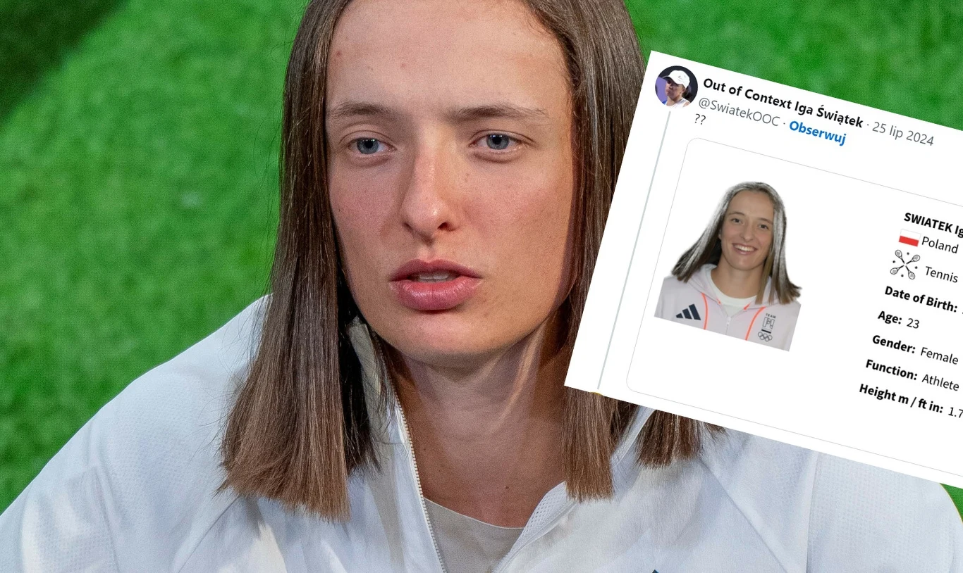 Iga Świątek nie ma szczęścia do zdjęć na igrzyskach /https://x.com/SwiatekOOC/ Iga Świątek nie ma szczęścia do zdjęć na igrzyskach /https://x.com/SwiatekOOC/