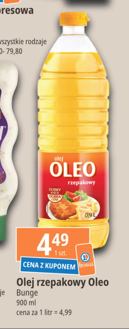 Oleo Olej słonecznikowy 0,9 l