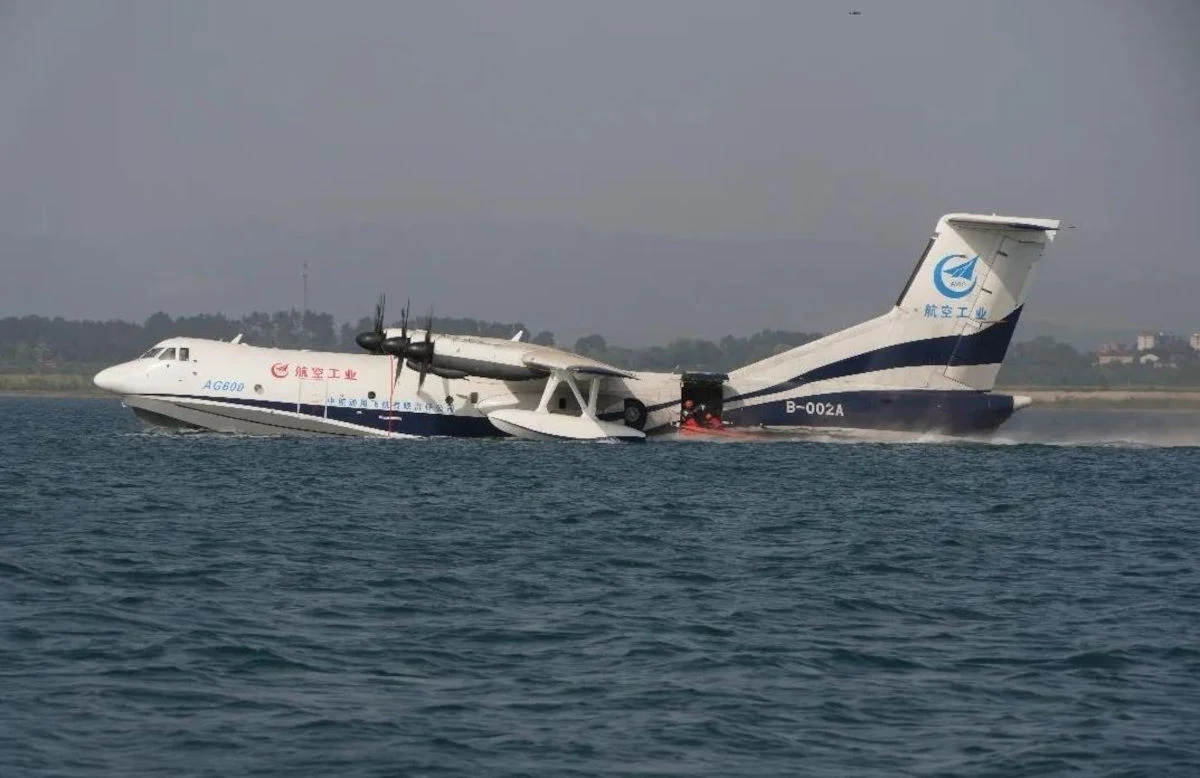 Największy ekranoplan na świecie. Chiny testują AG600. Największy ekranoplan na świecie. Chiny testują AG600.