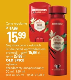 Old Spice Oasis Dezodorant W Sztyfcie Dla Mężczyzn 50ml niska cena