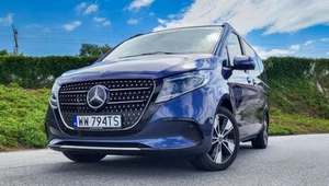 Mercedes V300d to ulubione auto VIP-ów i rodzin 2+3. Zużywa mniej niż 6l/100 km