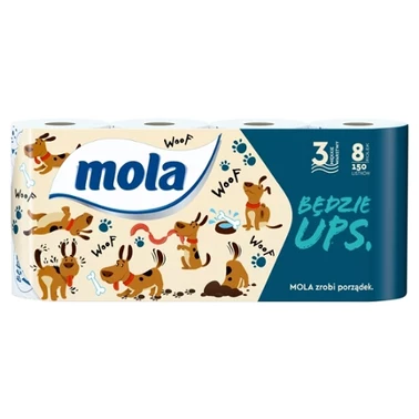 Mola Będzie UPS Papier toaletowy 8 rolek - 0