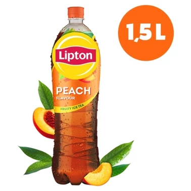 Lipton Ice Tea Peach Napój niegazowany o smaku brzoskwiniowym z ekstraktem czarnej herbaty 1,5 l - 1