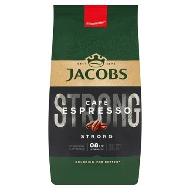 Jacobs Cafè Espresso Strong Kawa ziarnista palona 500 g - 0