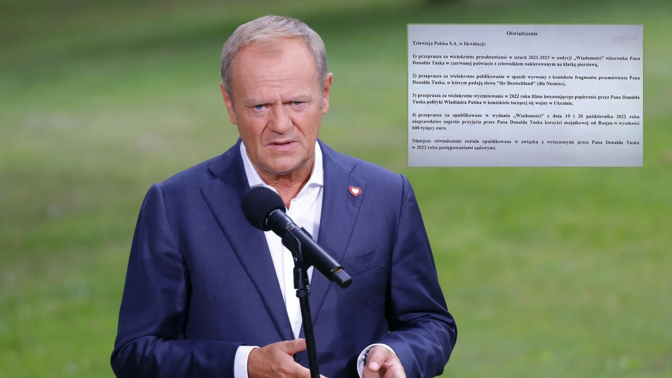 Donald Tusk. TVP wydało oświadczenie Donald Tusk. TVP wydało oświadczenie