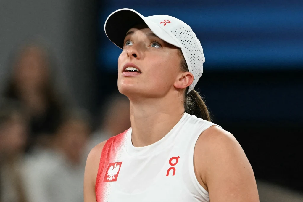 Iga Świątek podczas igrzysk olimpijskich w Paryżu Iga Świątek podczas igrzysk olimpijskich w Paryżu