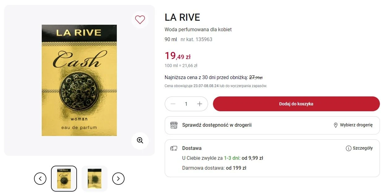 Perfumy LA RIVE w promocji w Rossmannie!