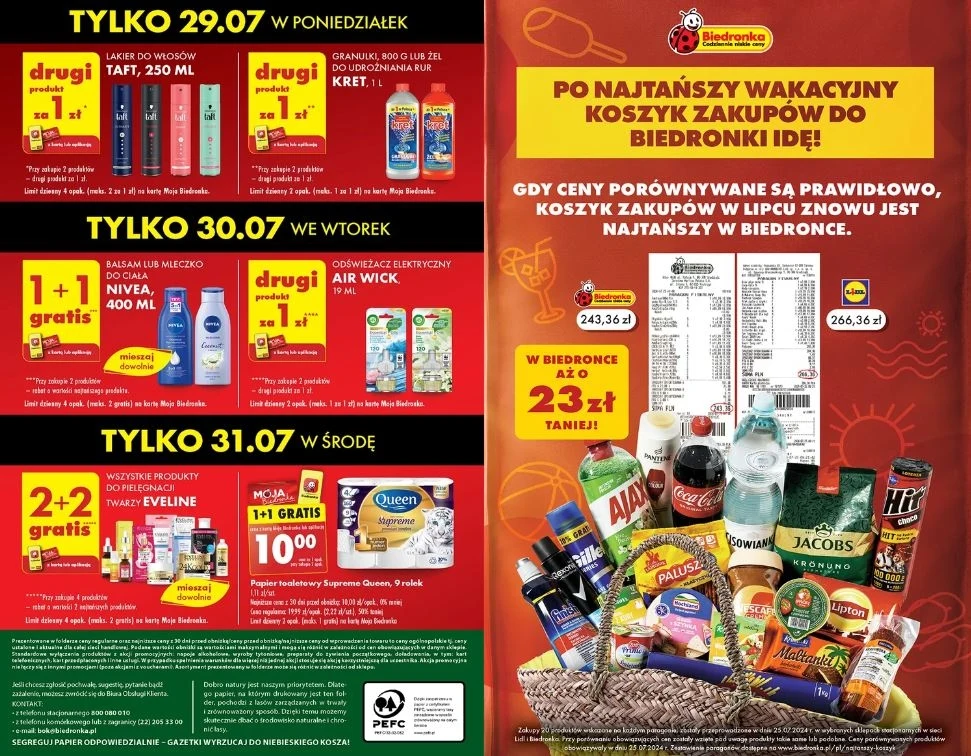 Biedronka oferuje gratisowe promocje!
