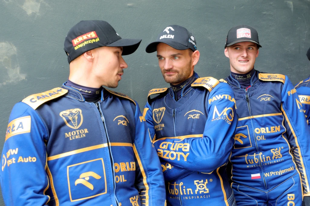 Dominik Kubera, Bartosz Zmarzlik i Wiktor Przyjemski. Dominik Kubera, Bartosz Zmarzlik i Wiktor Przyjemski.