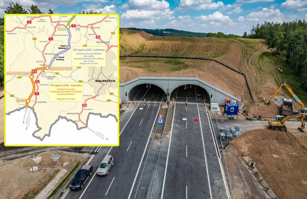 Tunel TS-26 na drodze ekspresowej S3 w województwie dolnośląskim. Kierowcy pojadą nim już 31 lipca 