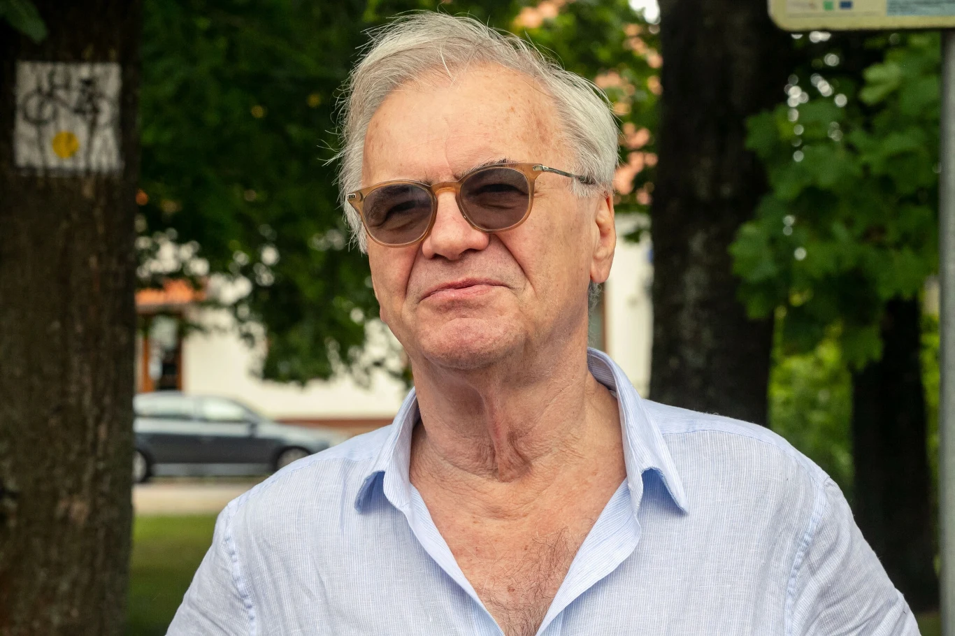 Jacek Bromski na planie "U Pana Boga w Królowym Moście"