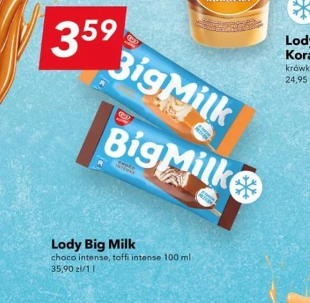 Big Milk Lody o smaku śmietankowo-waniliowym 100 ml