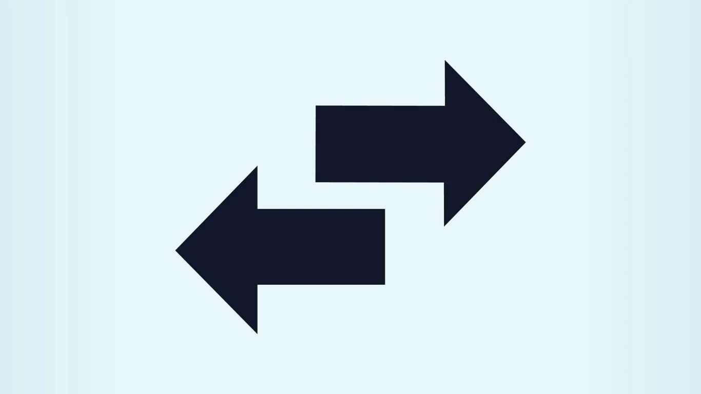 Symbol strzałek w odwrotnych kierunkach oznacza, że butelka jest zwrotna