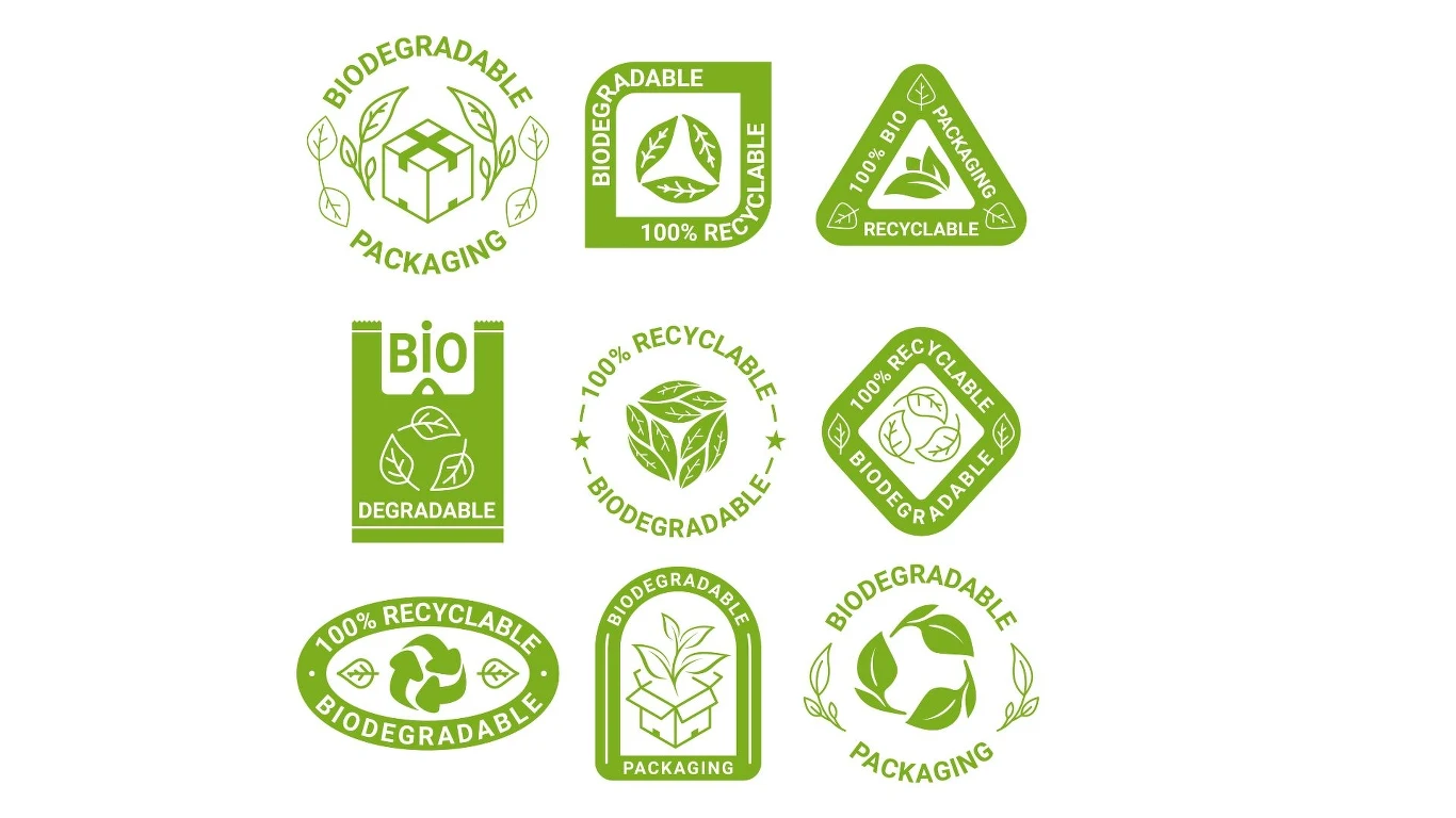 Widząc takie symbole możemy być pewni, że opakowanie ulega biodegradacji