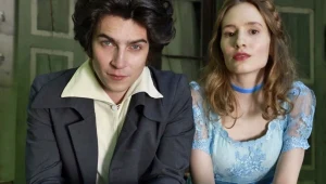 Nikodem Rozbicki i Aleksandra Piotrowska na planie filmu "Niepewność. Zakochany Mickiewicz"