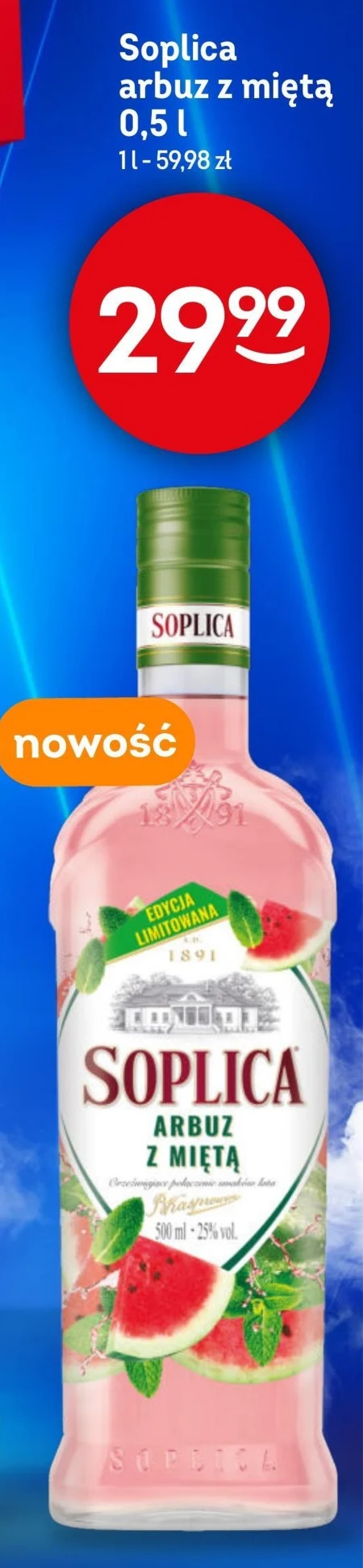 Soplica Napój spirytusowy arbuz z miętą 500 ml