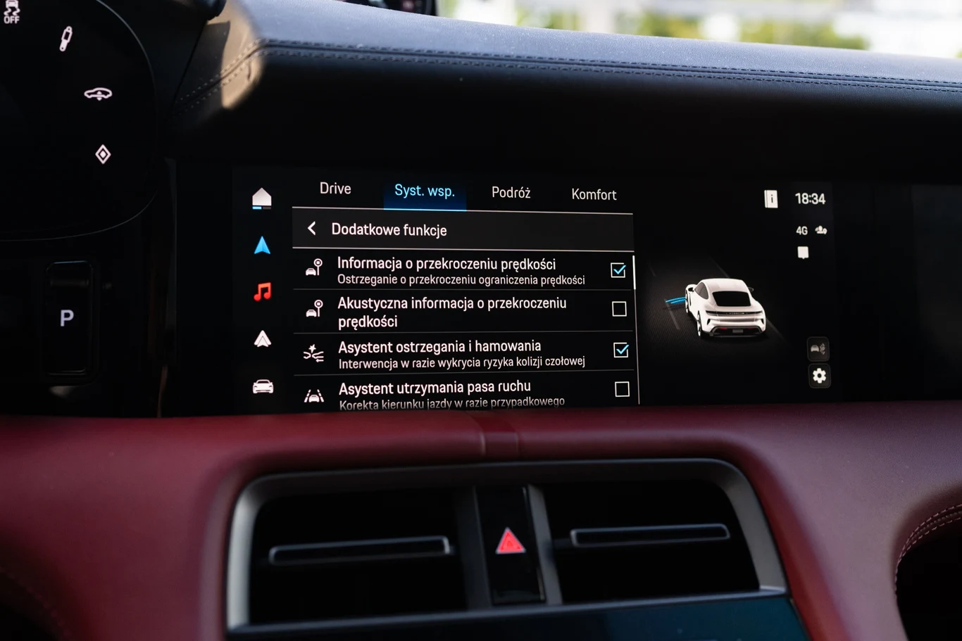 W kwestii bezpieczeństwa Porsche Taycan po face liftingu ma wiele do zaoferowania.