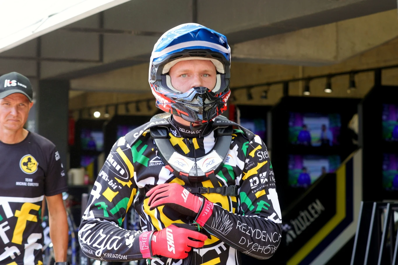 Michał Curzytek w barwach Falubazu Zielona Góra.