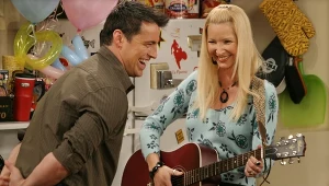 Matt LeBlanc i Lisa Kudrow w serialu "Przyjaciele"