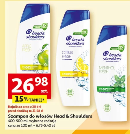 Head & Shoulders Nourishing Care Codzienny Szampon Przeciwłupieżowy 400 ml. Odświeżający