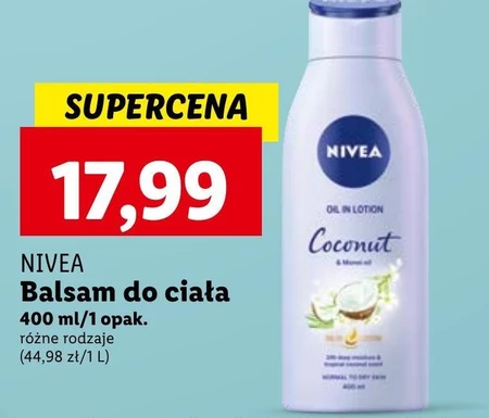 Nivea Olejek W Balsamie Nivea® Kokos I Olejek Monoi 400 ml
