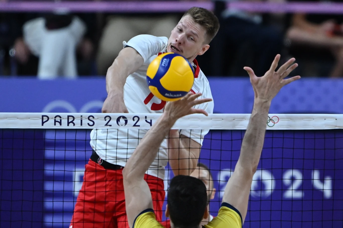 Jakub Kochanowski w czasie meczu z Brazylią