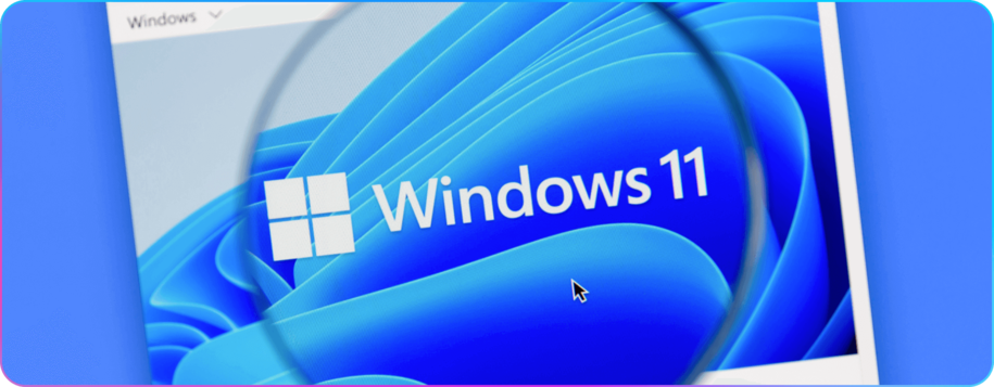 Tapeta z logiem Windows 11