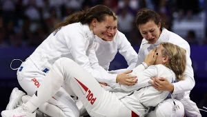 Radość polskich szpadzistek po zwycięskiej batalii o brązowy medal 