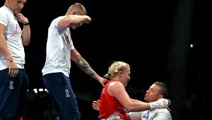 Radość Elżbiety Wójcik po werdykcie sędziów. Pierwszy raz w karierze pokonała Irlandkę, w najważniejszym momencie