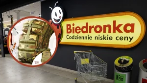 Militarny plecak w Biedronce nie jest plecakiem ewakuacyjnym