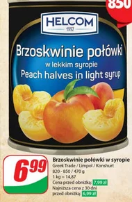 Brzoskwinie połówki Helcom