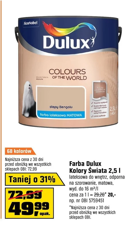 Farba lateksowa Dulux