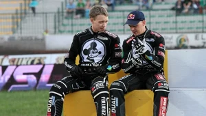 Aleksander Łoktajew i Jarosław Hampel w barwach Falubazu Zielona Góra.